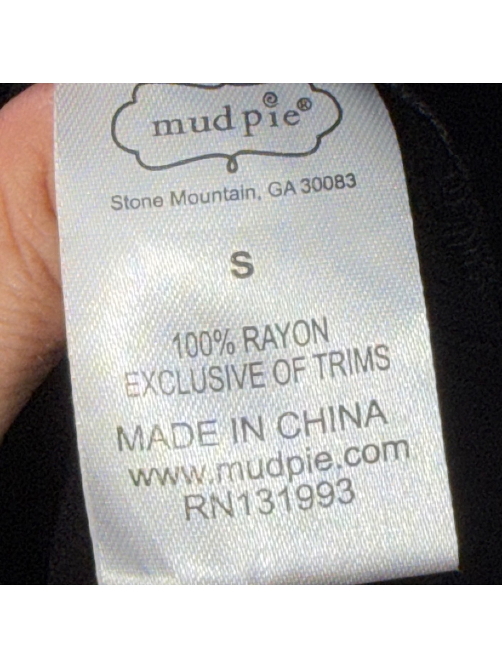 Mud Pie Black Ruffle Romper Size Small Rayon - Picture 7 of 9